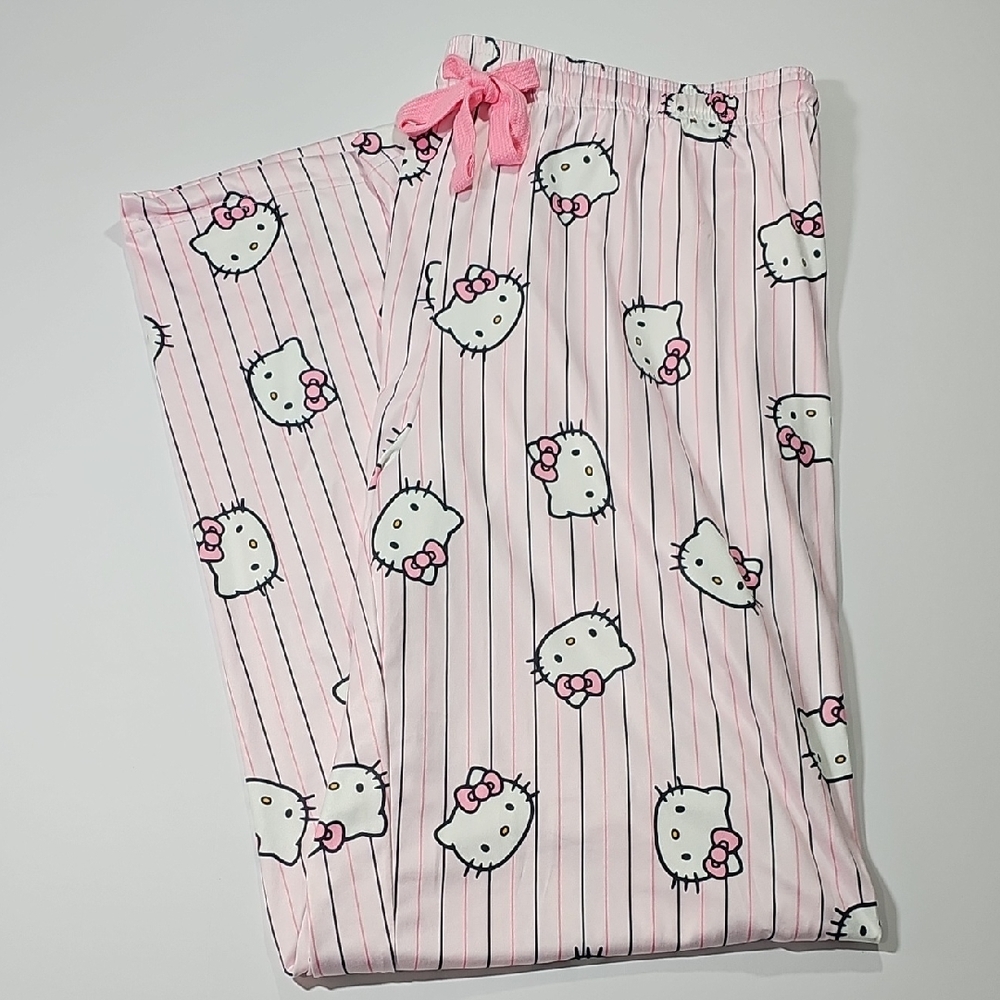 Hello Kitty Lounge Pants Pink & White